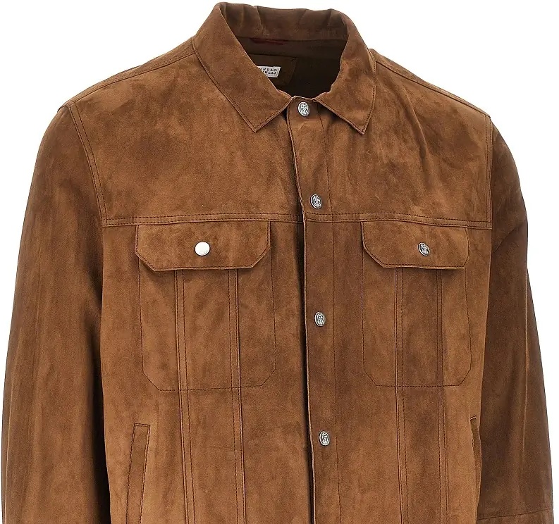 Geaca de Piele Suede leather jacket - Img 2