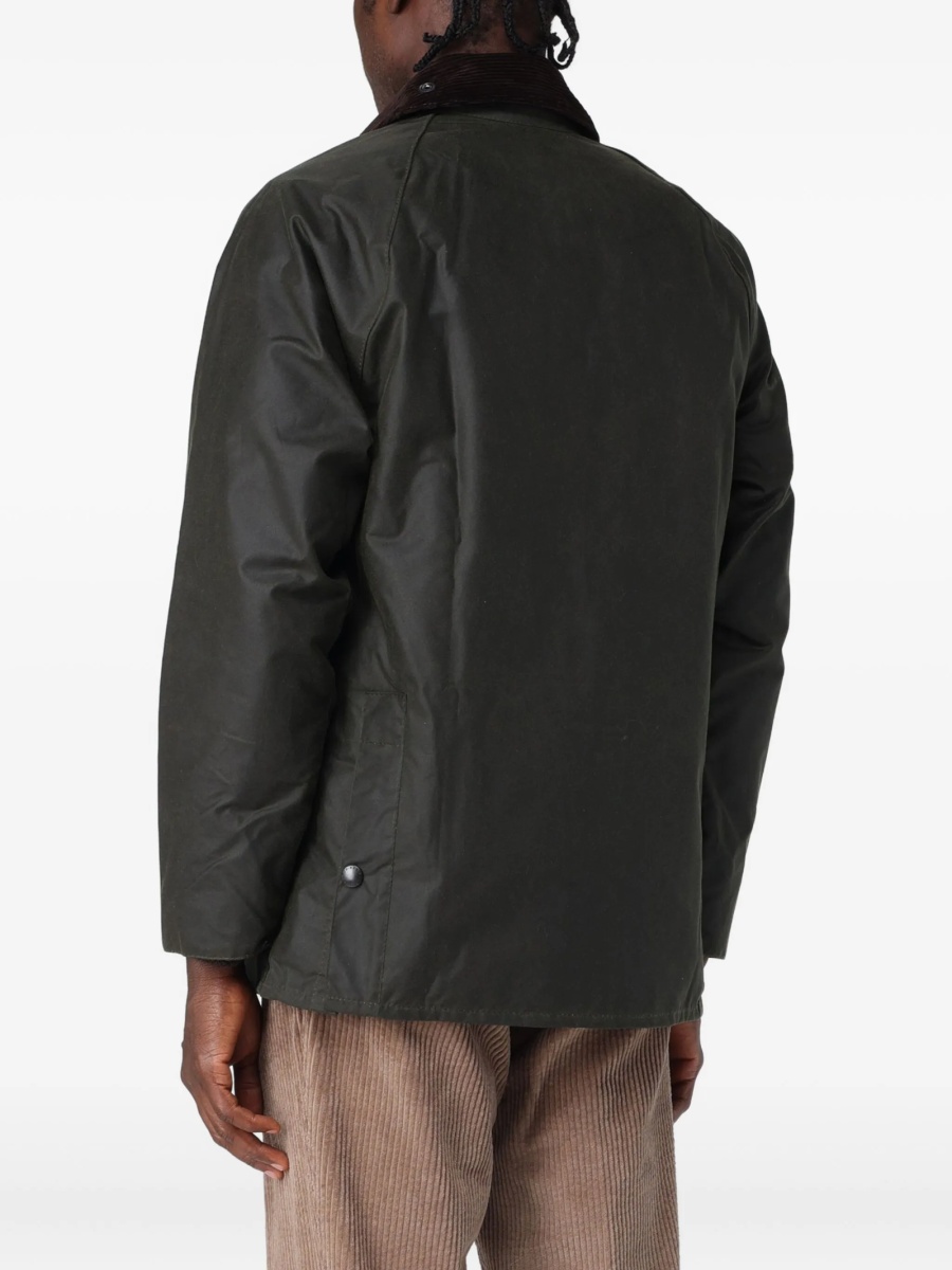Geaca de ploaie Barbour verde din bumbac - Img 3