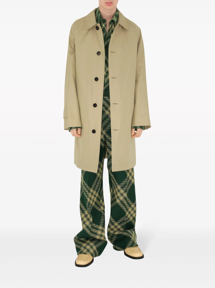 Geaca de ploaie Burberry neutra din corn si bumbac - Img 2
