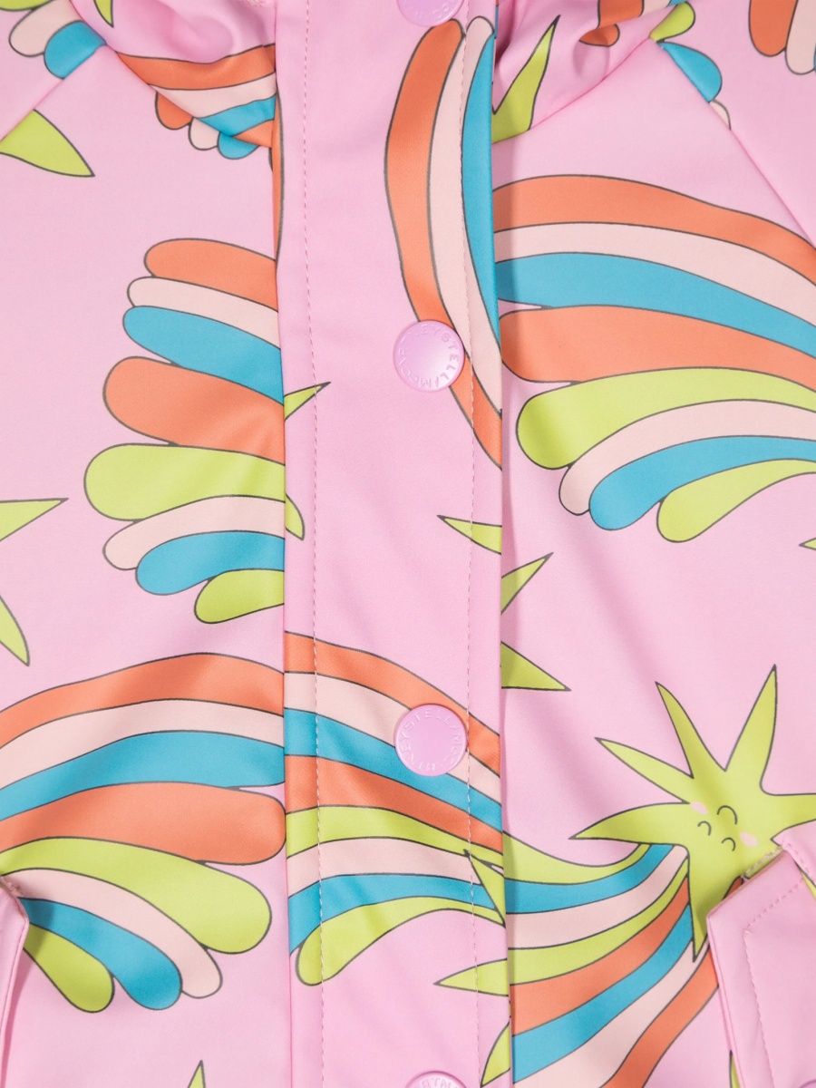 Geaca de ploaie Stella McCartney alba din polyester - Img 3
