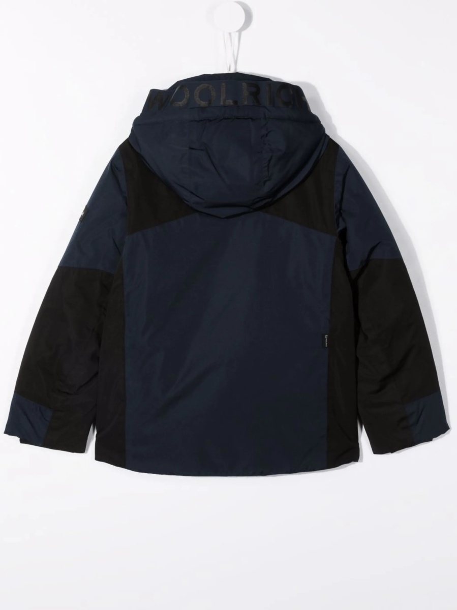 Geaca de ploaie Woolrich albastra din polyester - Img 2