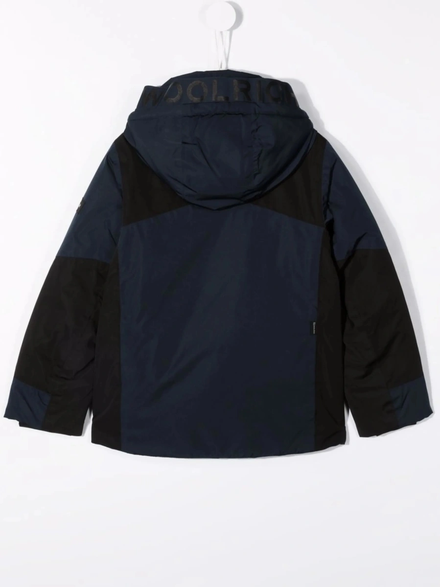 Geaca de ploaie Woolrich albastra din polyester - Img 2