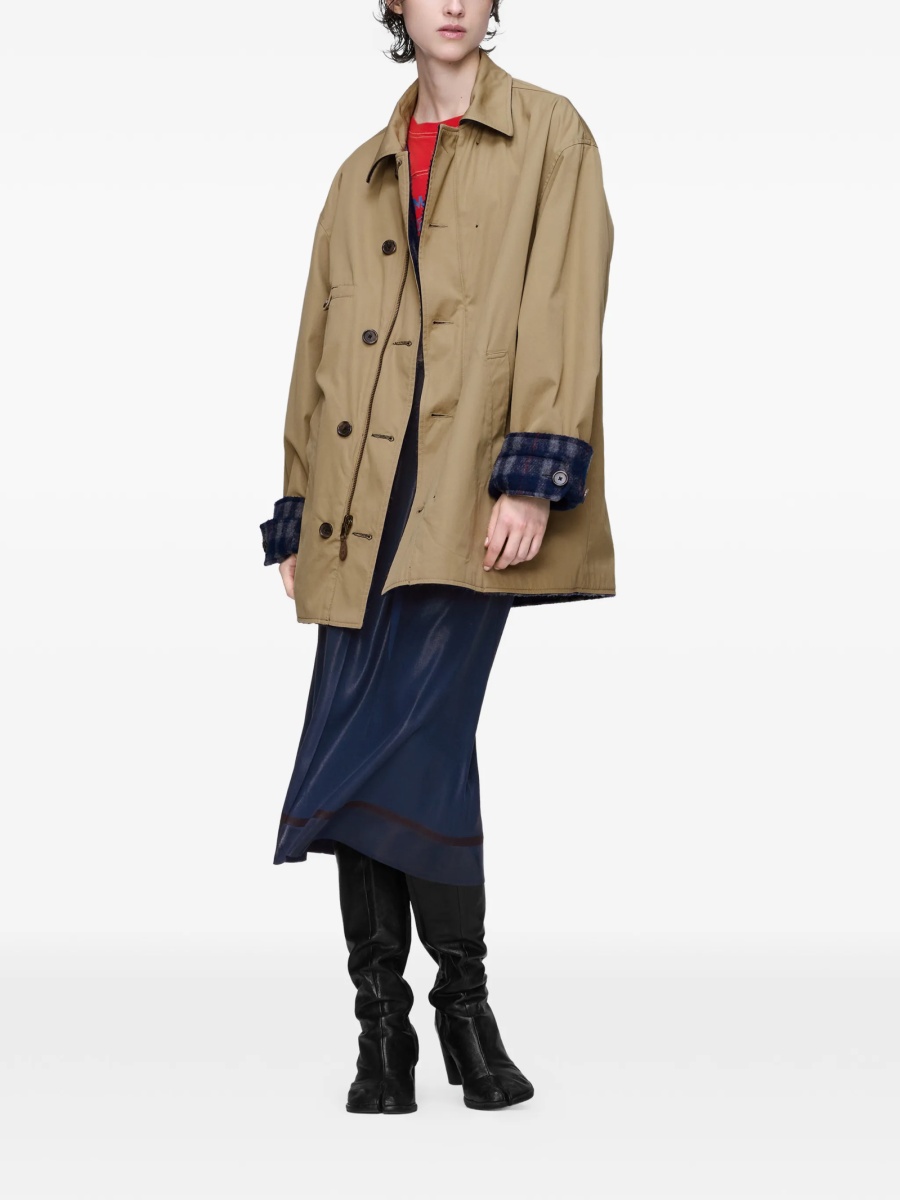 Geaca Oversize Maison Margiela neutra din bumbac - Img 2