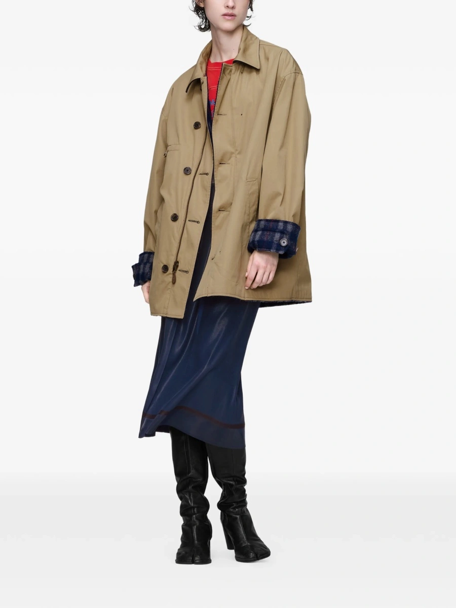 Geaca Oversize Maison Margiela neutra din bumbac - Img 2