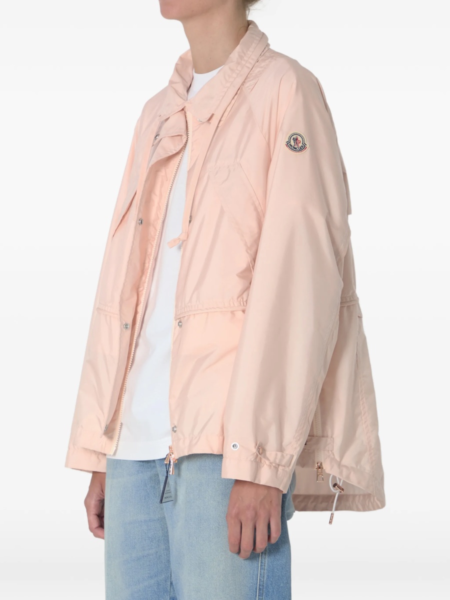 Geaca Oversize Moncler roz din nylon - Img 2