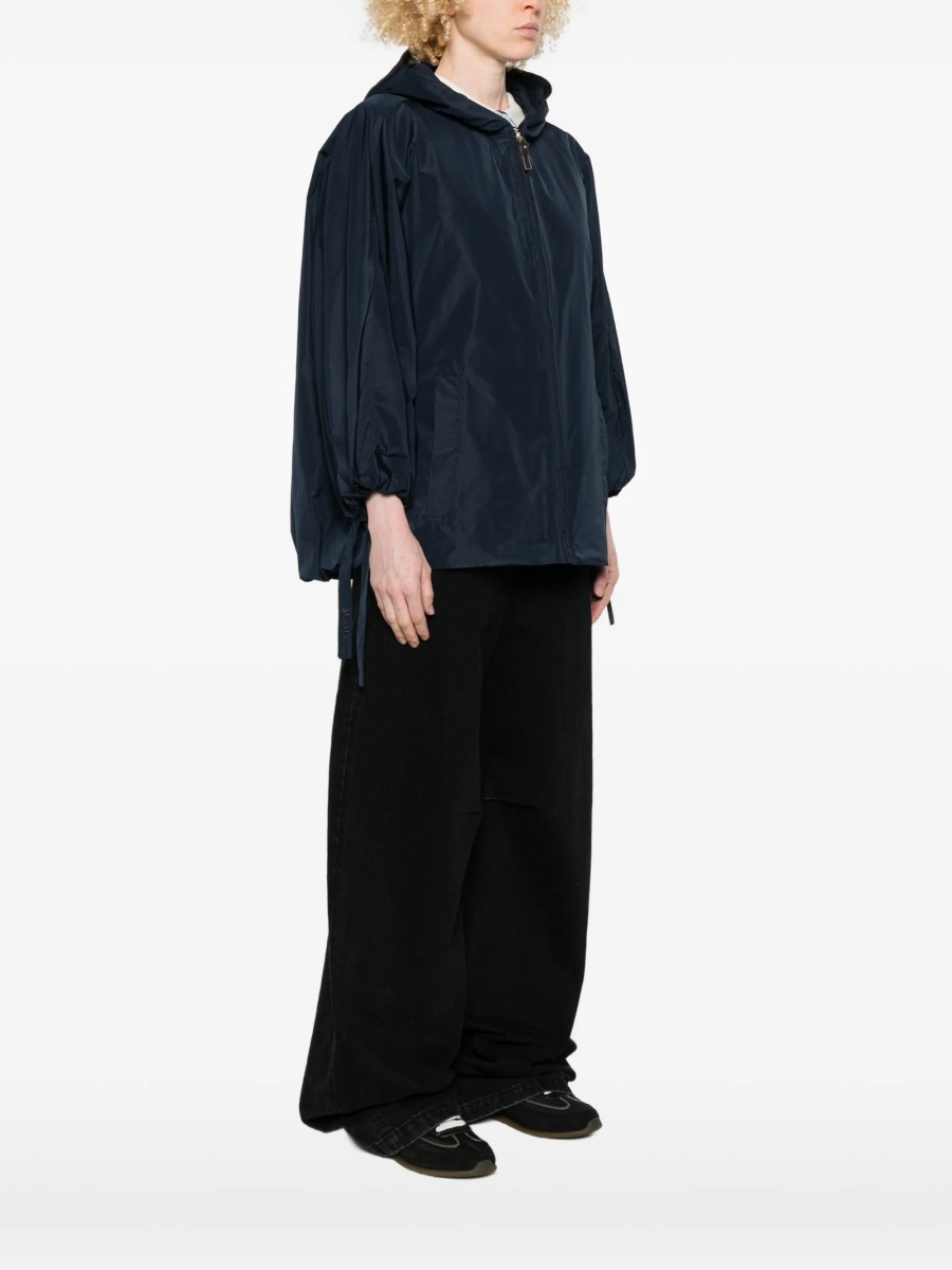 Geaca Parka Max Mara albastra din polyester - Img 3