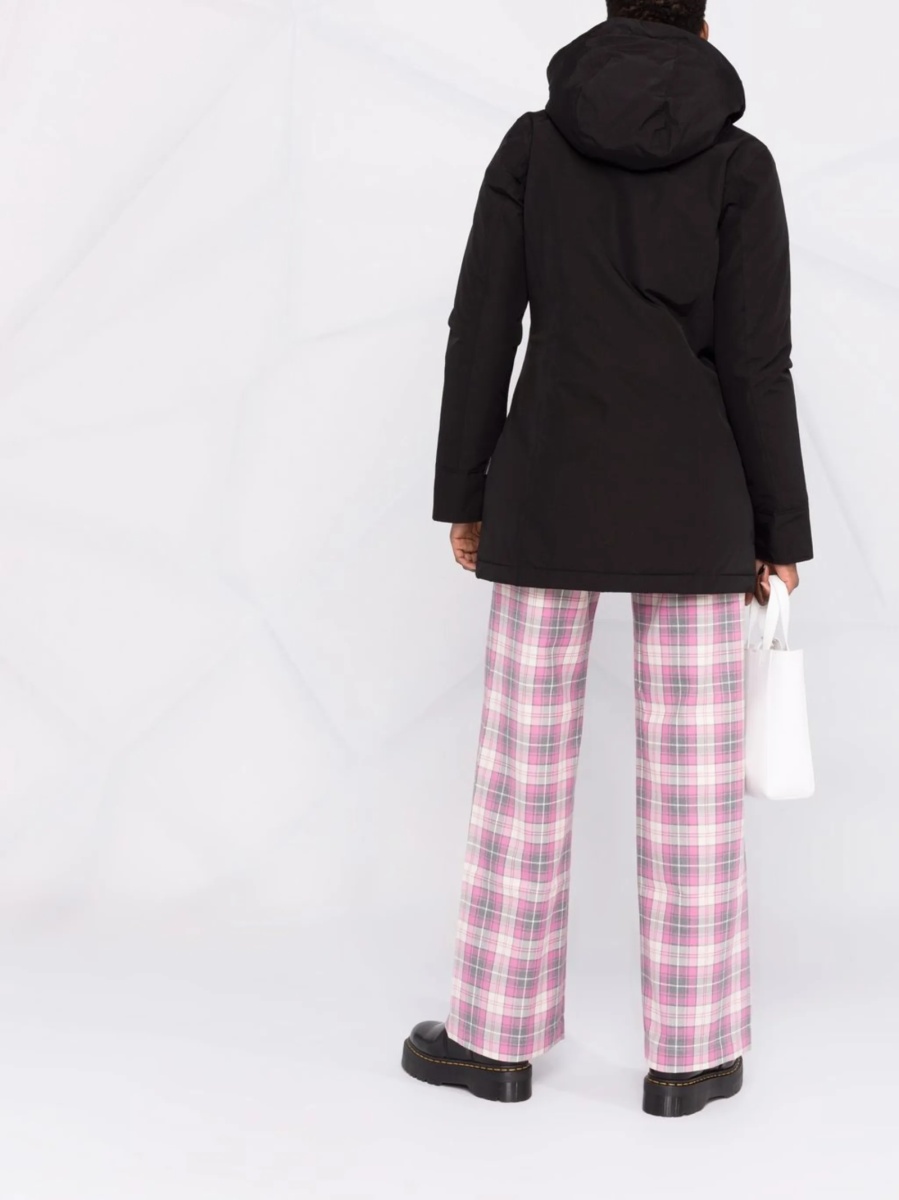 Geaca Parka Woolrich neagra din bumbac si poliamida - Img 4