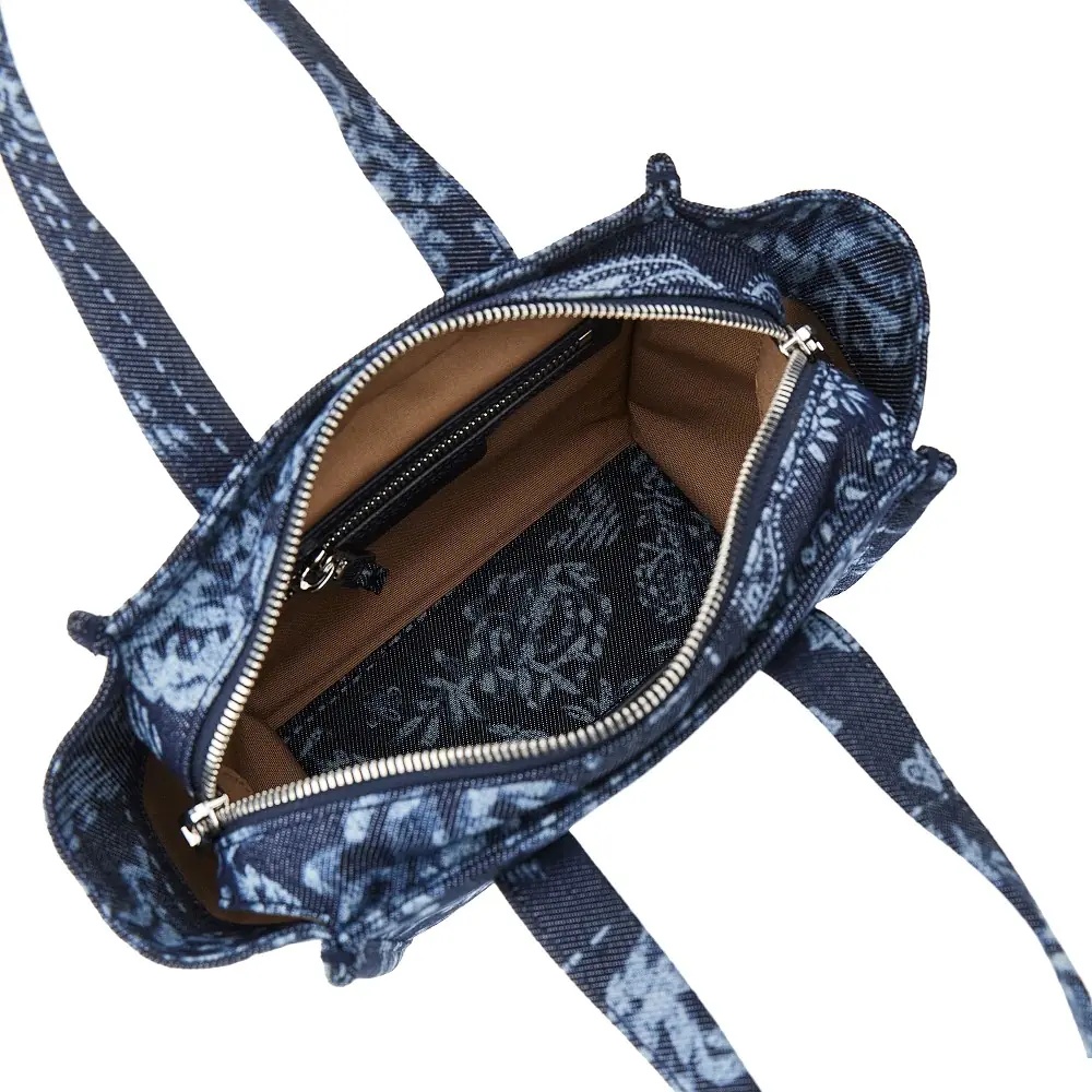 Geanta de mana Bandana printed canvas small shopping bag - Img 3