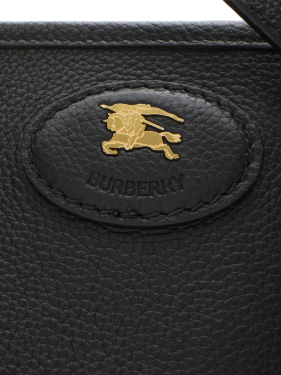 Geanta de mana Burberry neagra din piele - Img 4