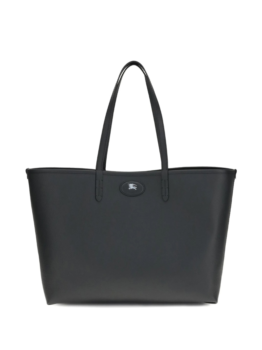 Geanta de mana Burberry neagra din poliuretan - Img 2