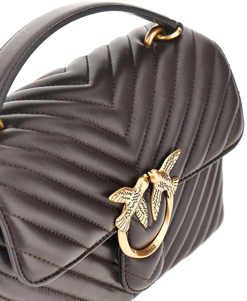 Geanta de mana Chevron nappa leather mini Love Lady Puff bag - Img 4
