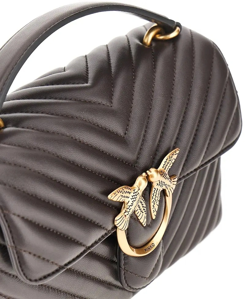 Geanta de mana Chevron nappa leather mini Love Lady Puff bag - Img 4