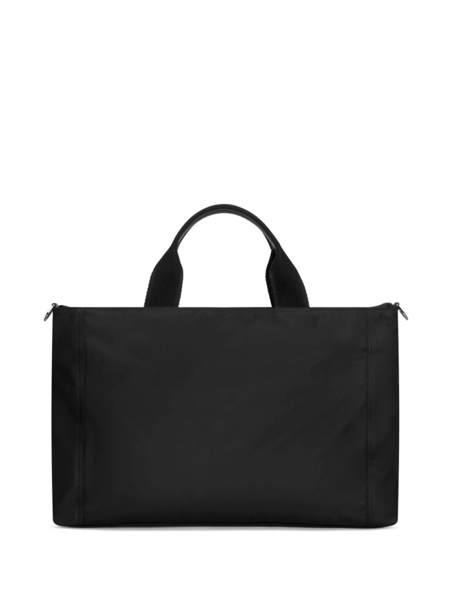 Geanta de mana Dolce &amp; Gabbana neagra din piele si nylon - Img 3
