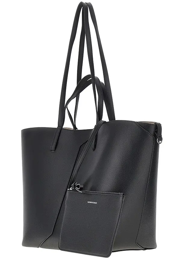 Geanta de mana 'Emporio Armani 1981' leather shopping bag - Img 2