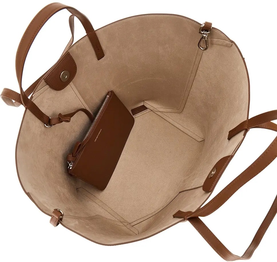 Geanta de mana 'Emporio Armani 1981' leather shopping bag - Img 3