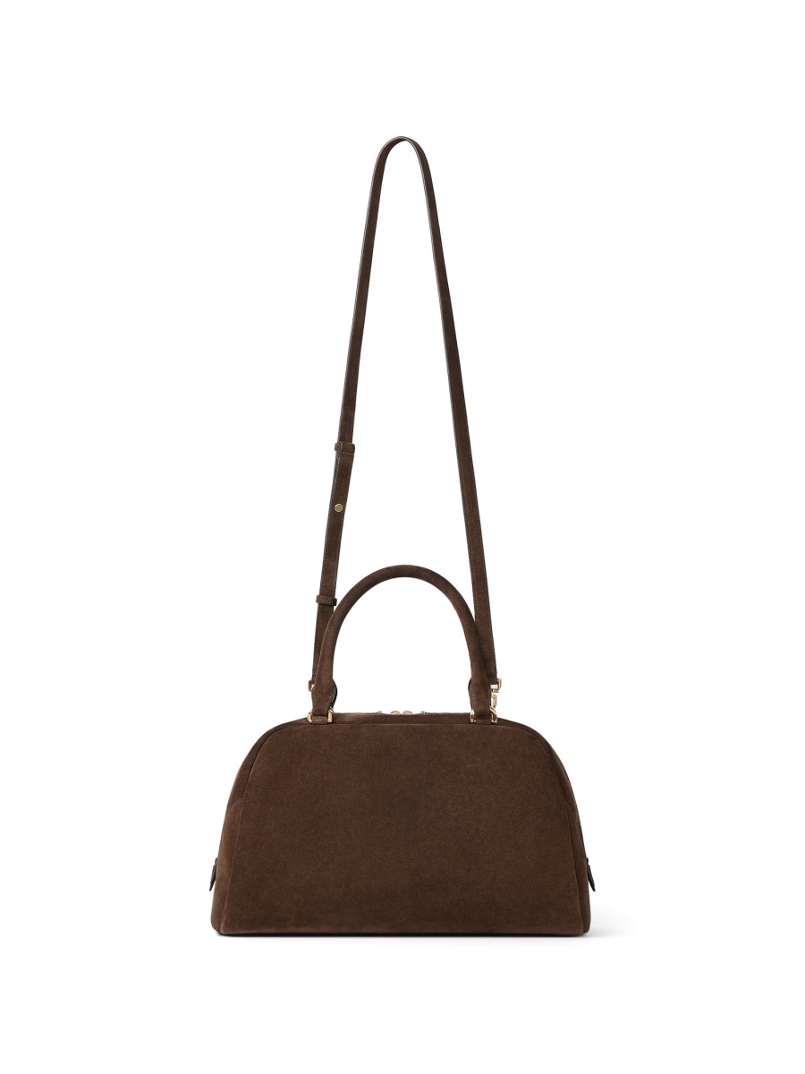 Geanta de mana Givenchy antigona maro din piele intoarsa - Img 2