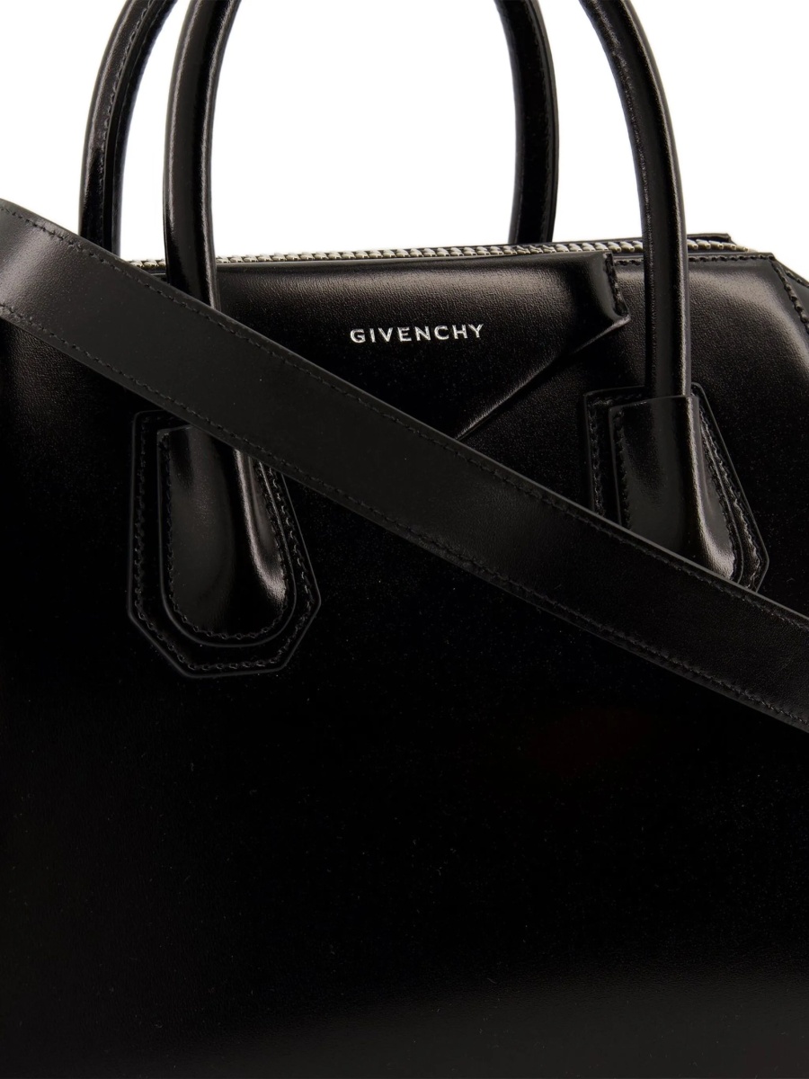 Geanta de mana Givenchy antigona neagra din piele - Img 3