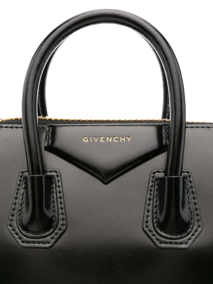 Geanta de mana Givenchy antigona neagra din piele - Img 4