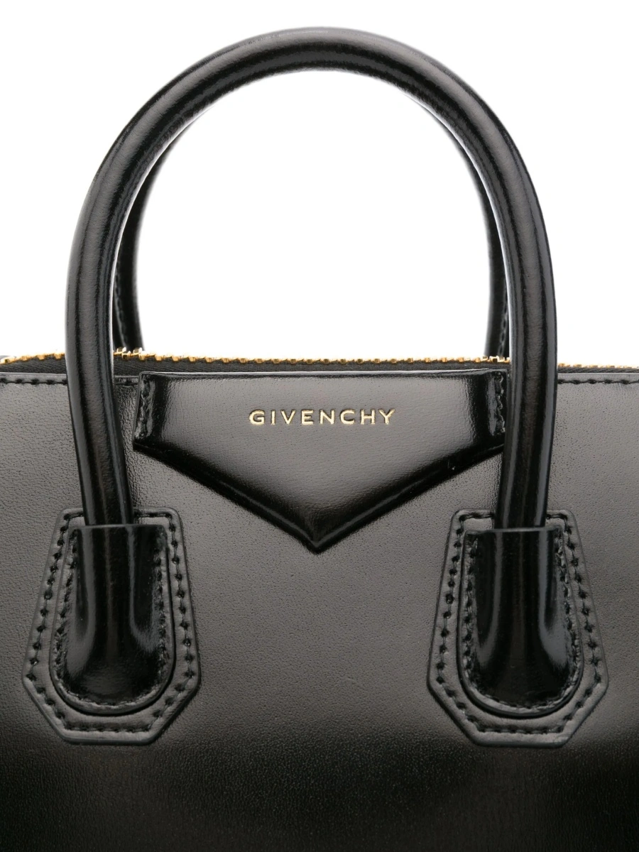 Geanta de mana Givenchy antigona neagra din piele - Img 4