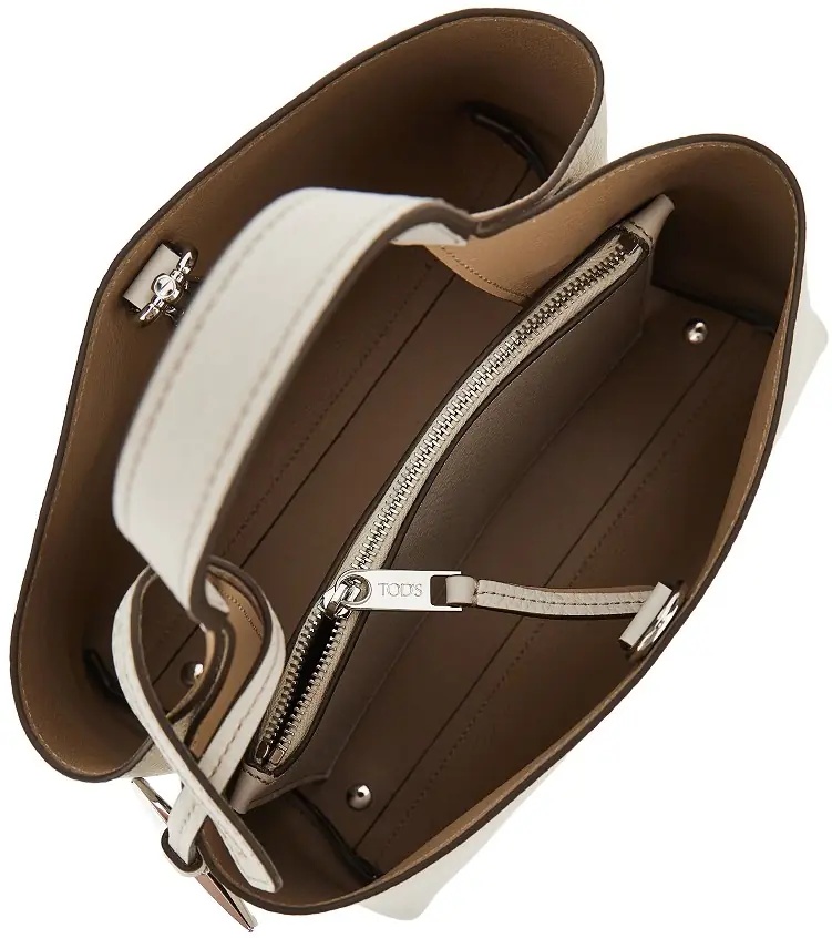 Geanta de mana Grained leather micro shopping bag - Img 3