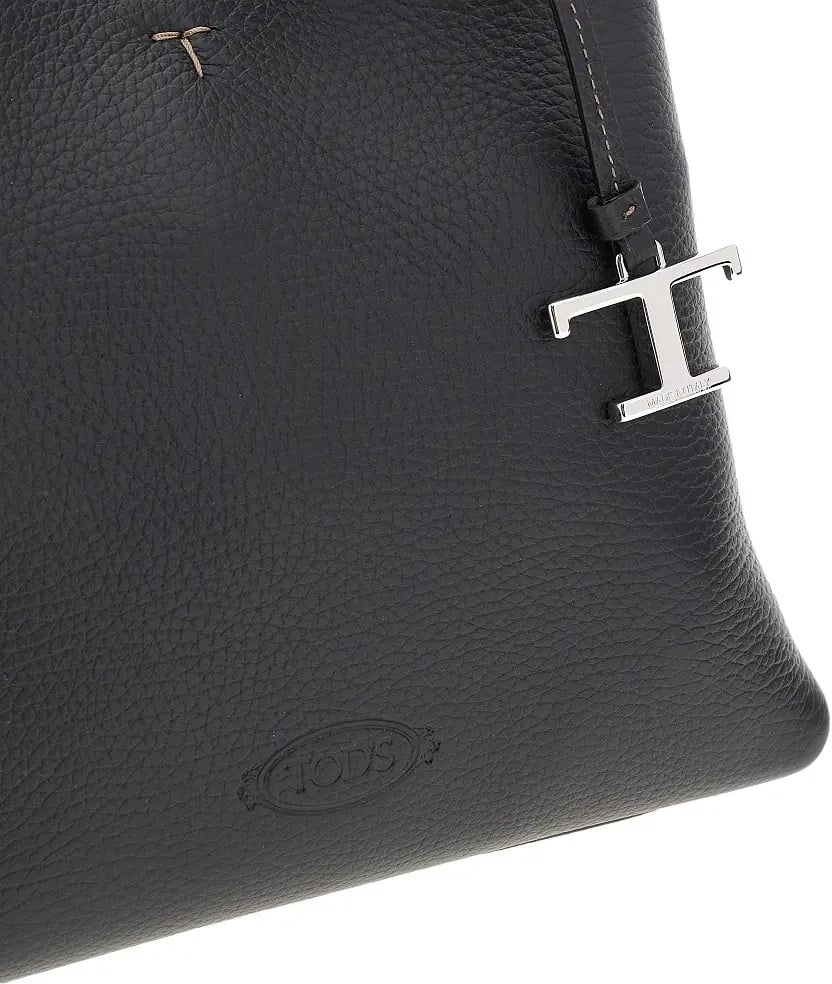 Geanta de mana Grained leather mini shopping bag - Img 4