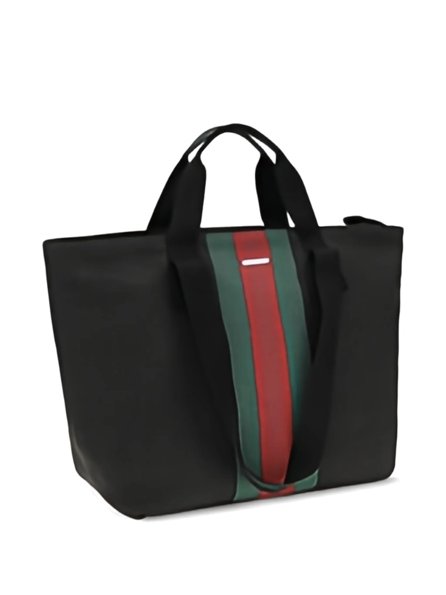 Geanta de mana Gucci neagra din material textil - Img 2