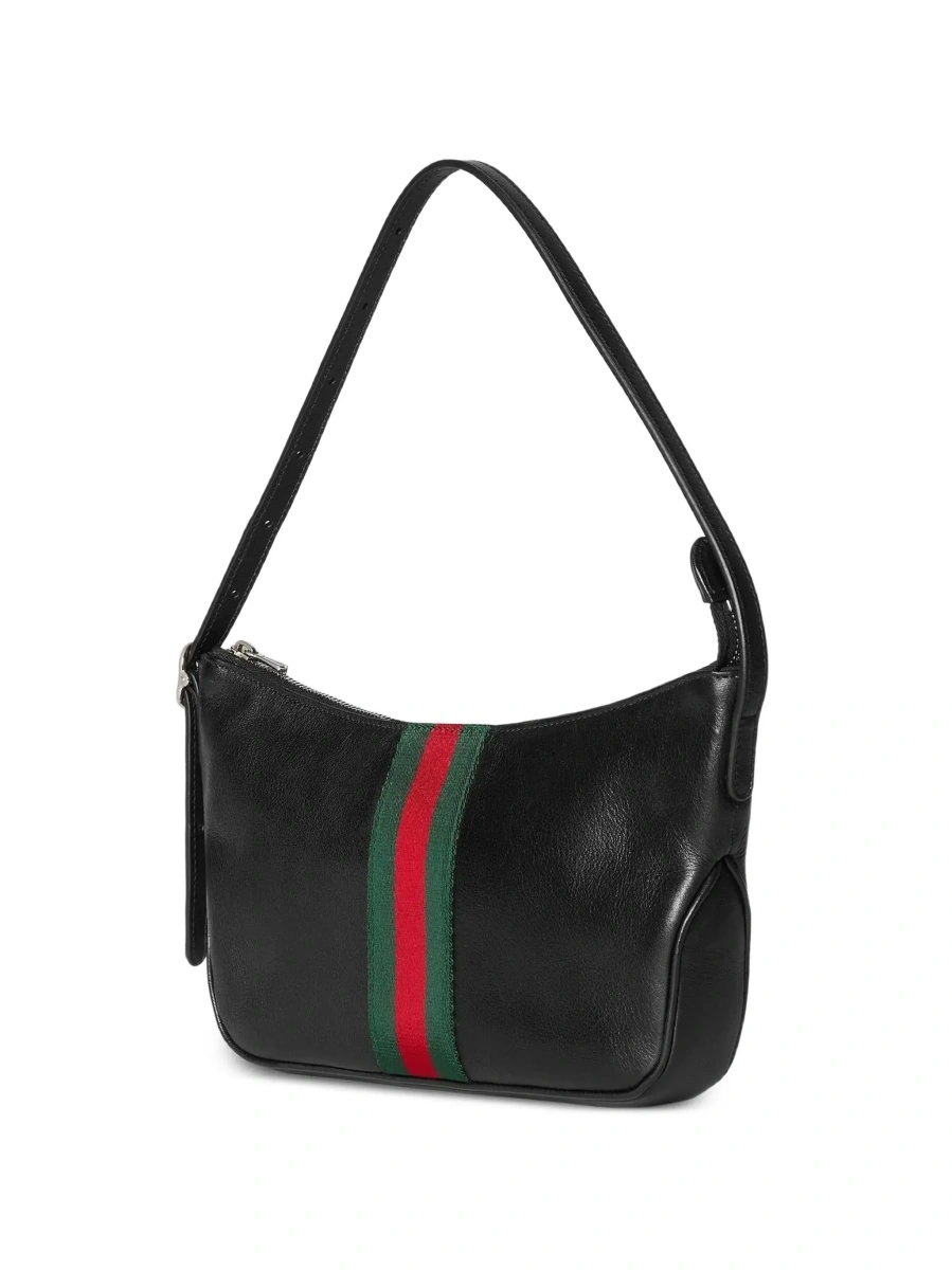 Geanta de mana Gucci neagra din piele 'Lunetta' - Img 5