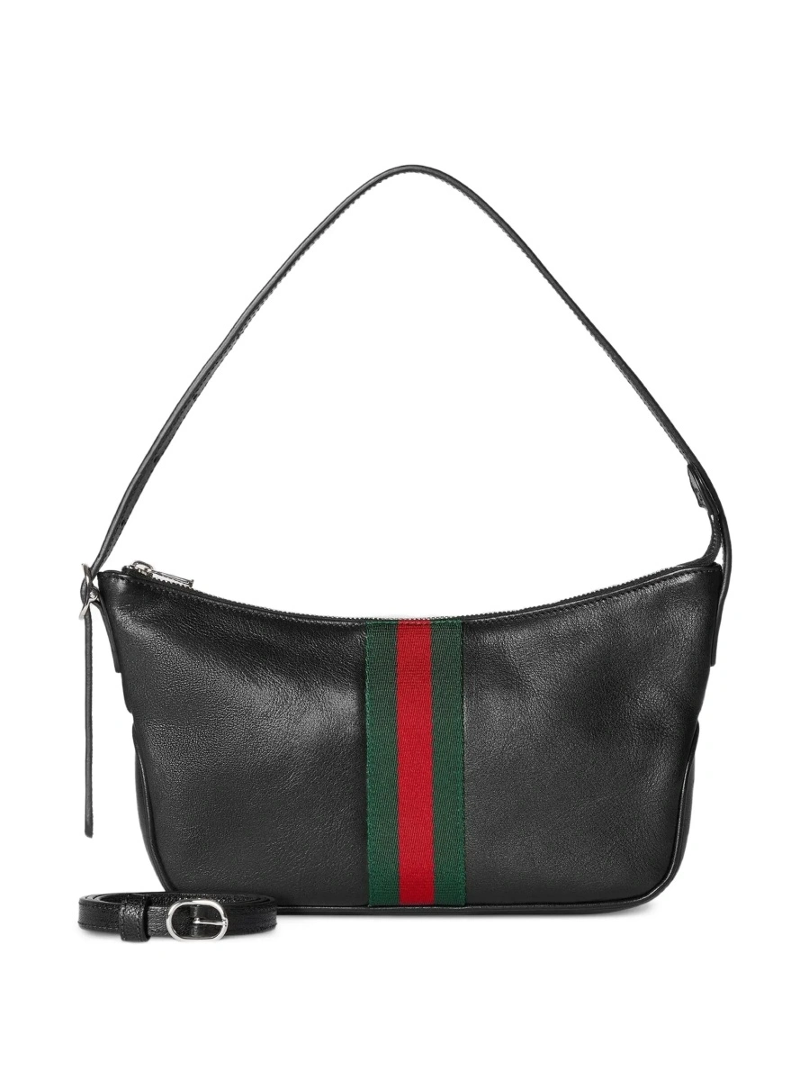 Geanta de mana Gucci neagra din piele 'Lunetta' - Img 7