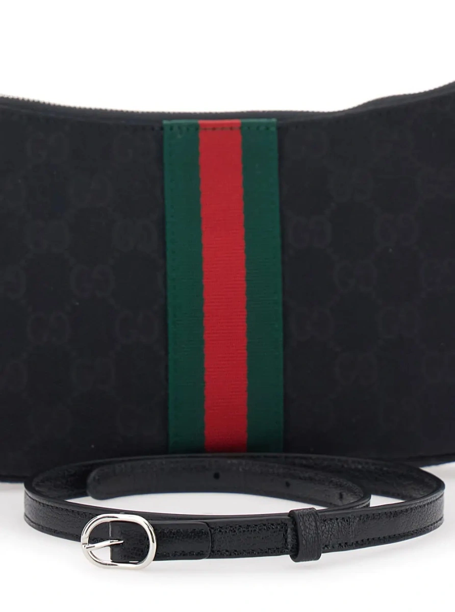 Geanta de mana Gucci neagra din piele - Img 3
