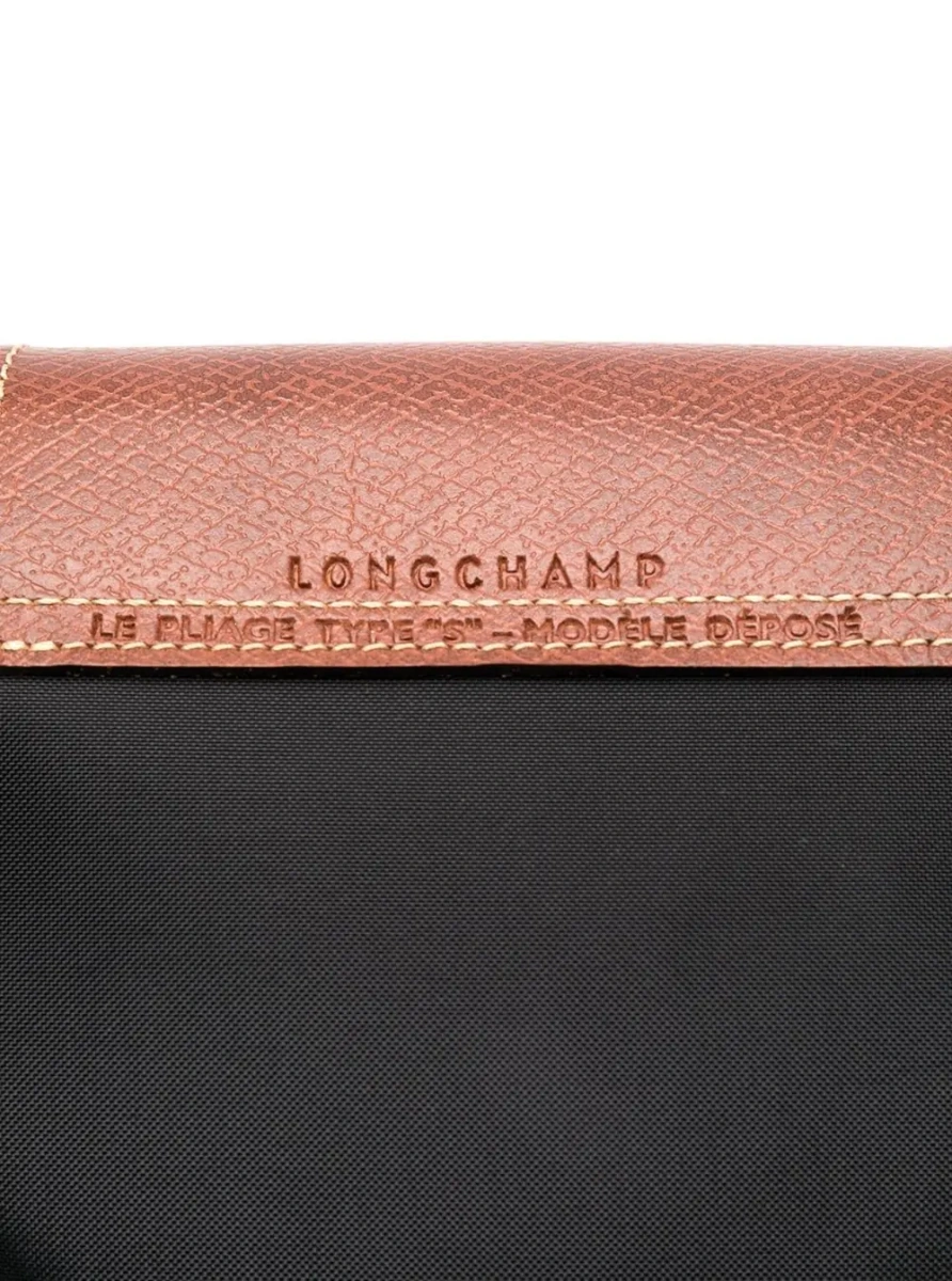 Geanta de mana Handbag 'Le Pliage S' with Engraved Logo in Recycled Canvas Black Women - Img 3