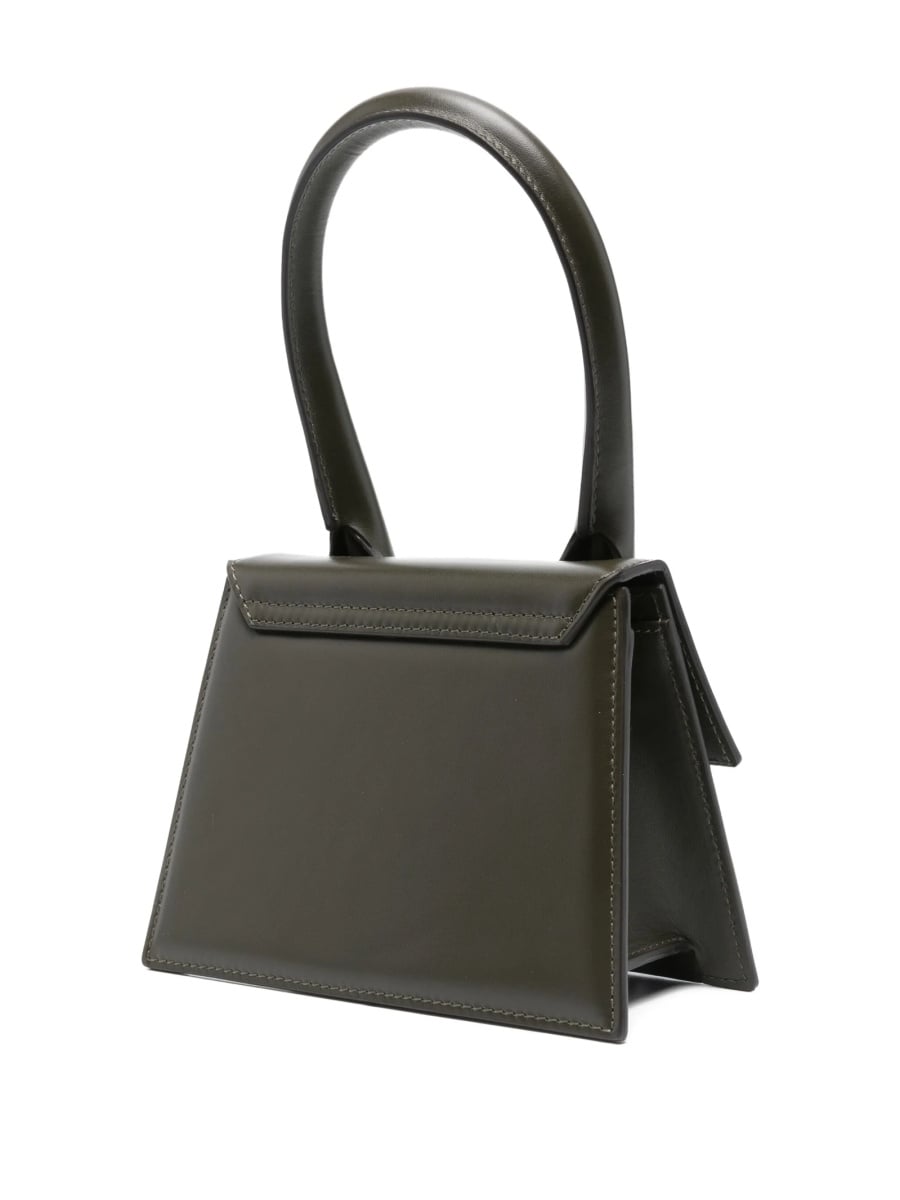 Geanta de mana JACQUEMUS Chiquito maro din piele - Img 2
