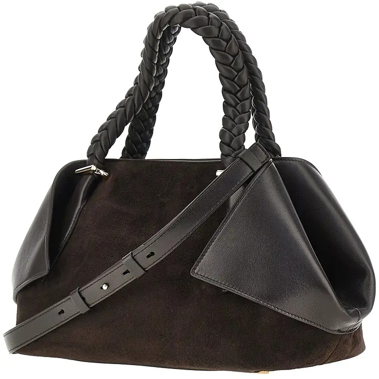 Geanta de mana Leather hand bag with logo - Img 2