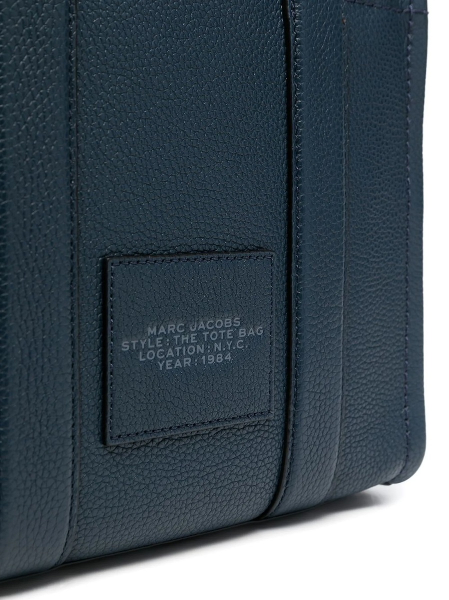 Geanta de mana Marc Jacobs albastra din piele - Img 4