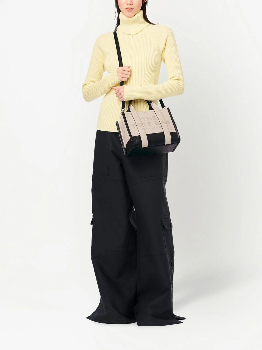 Geanta de mana Marc Jacobs neutra din piele - Img 2