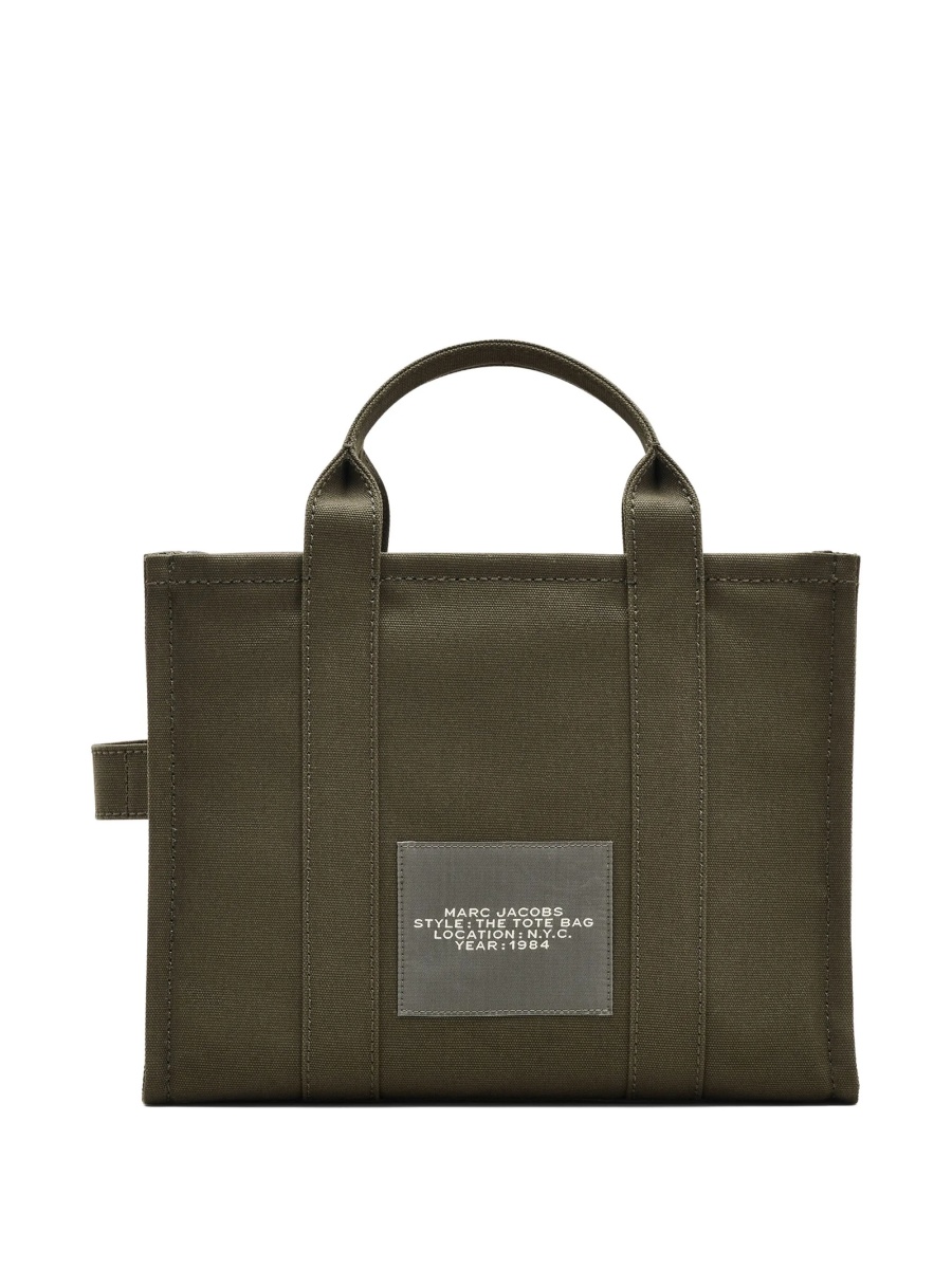 Geanta de mana Marc Jacobs verde din bumbac - Img 3