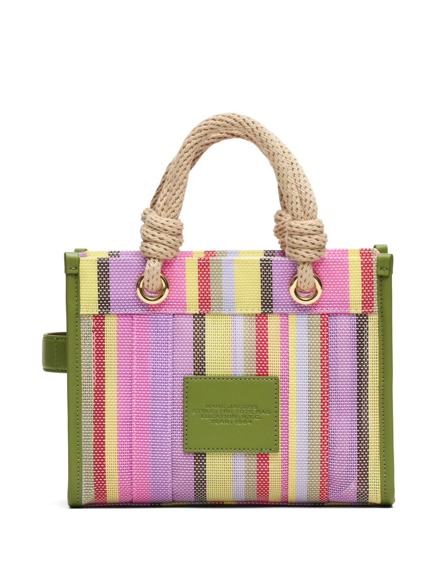 Geanta de mana Marc Jacobs verde din pvc si polyester - Img 4