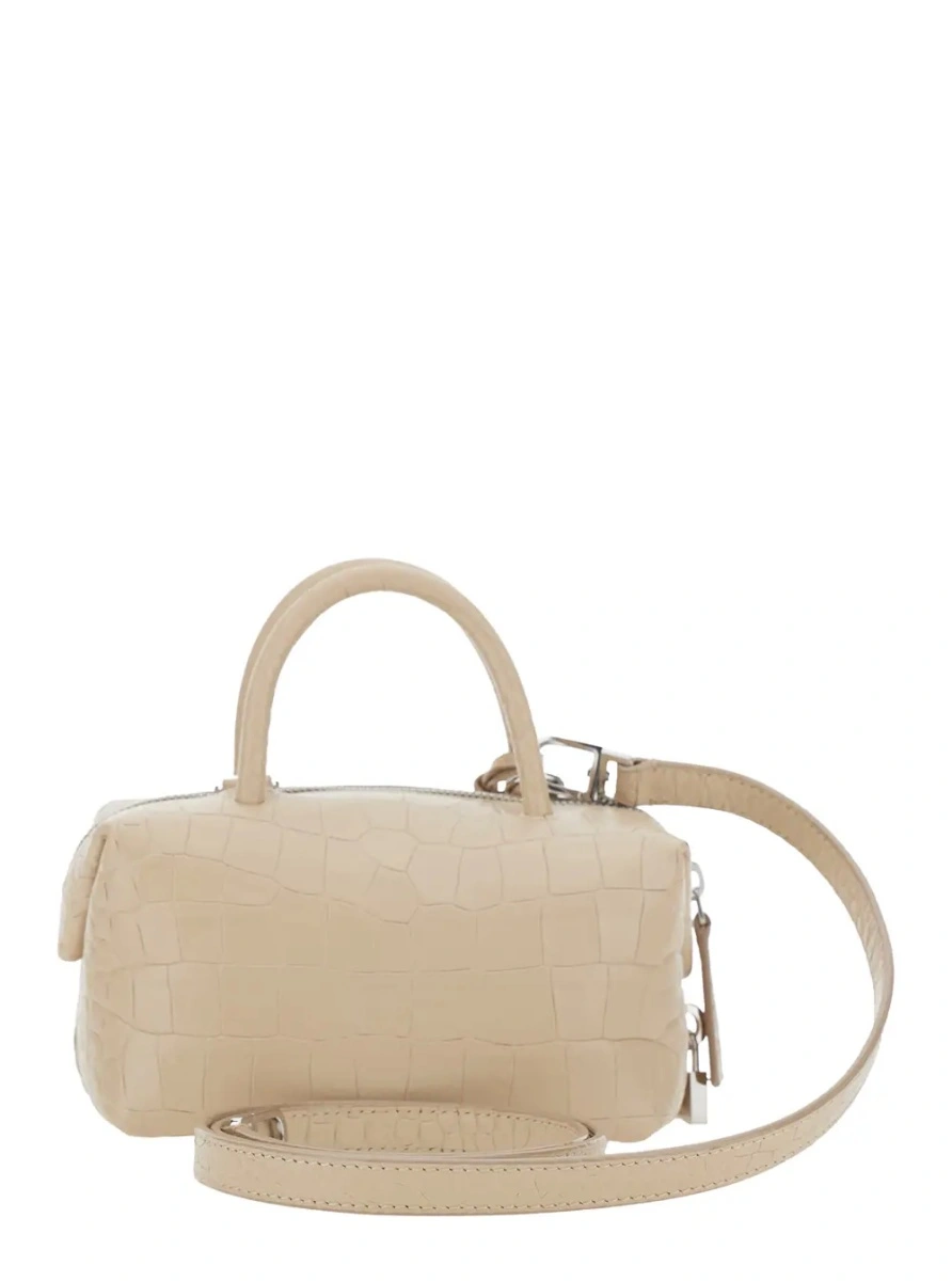 Geanta de mana Max Mara bej din piele - Img 2