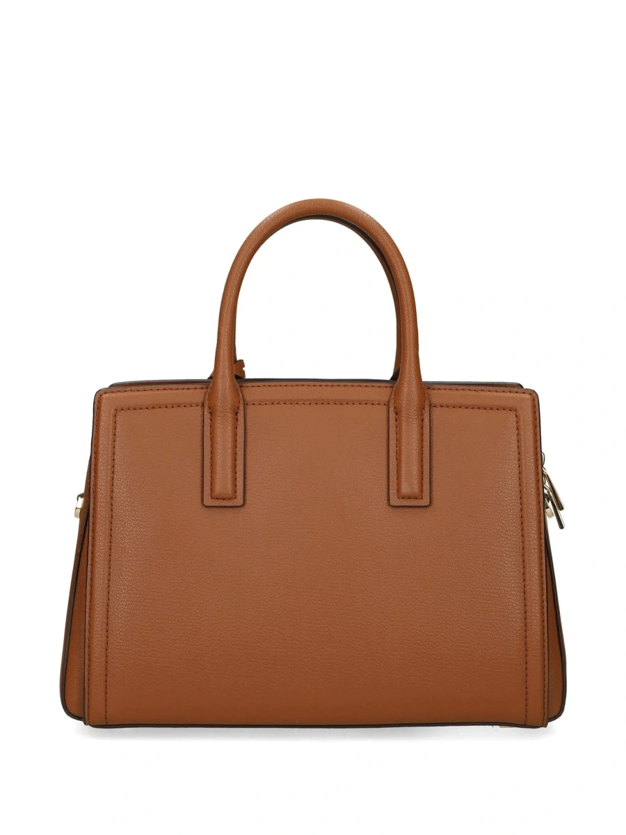 Geanta de mana Michael Kors maro din piele 'Logo' - Img 4