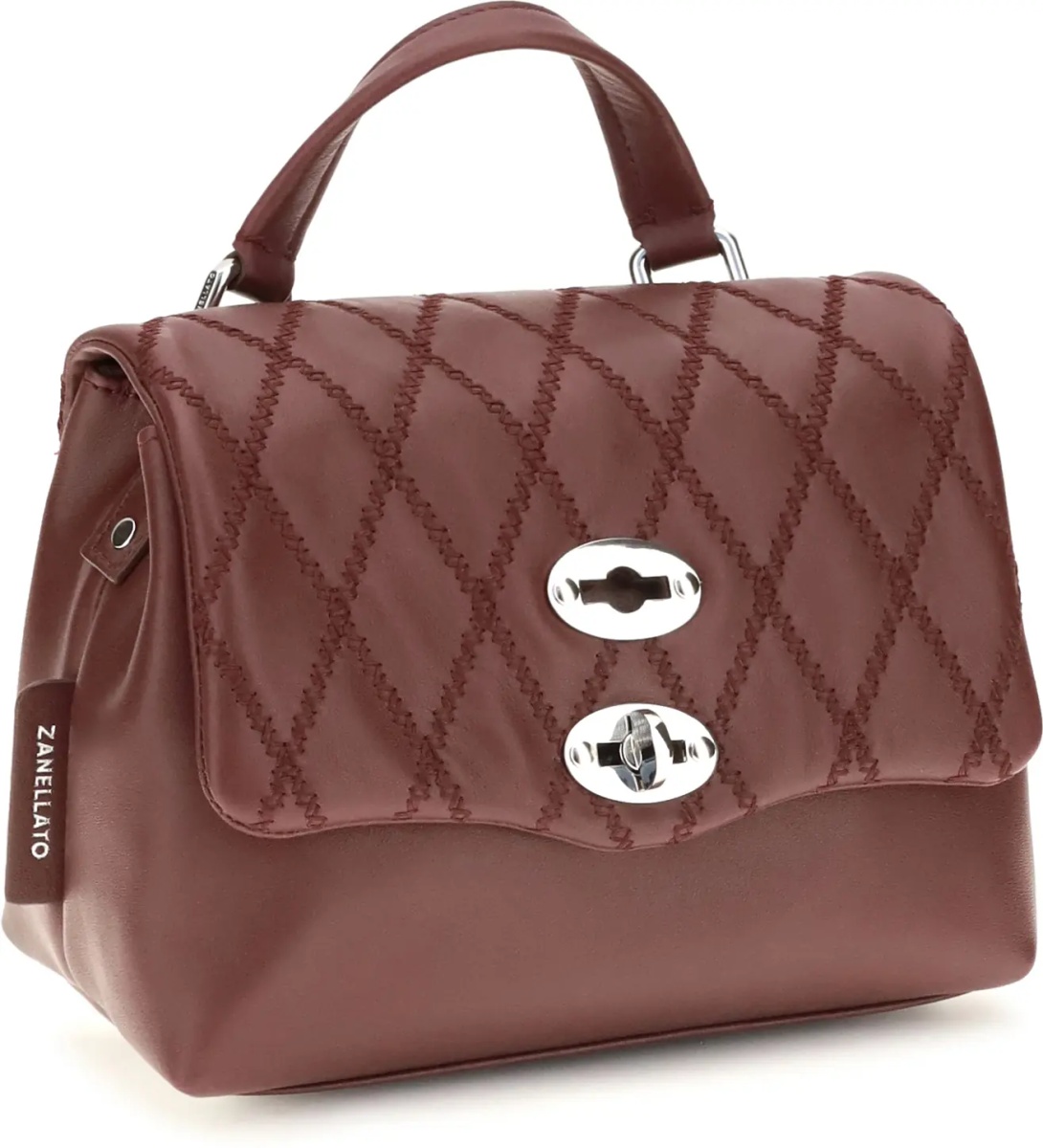 Geanta de mana Mini Postina Tramè leather Top Handle Bag - Img 2
