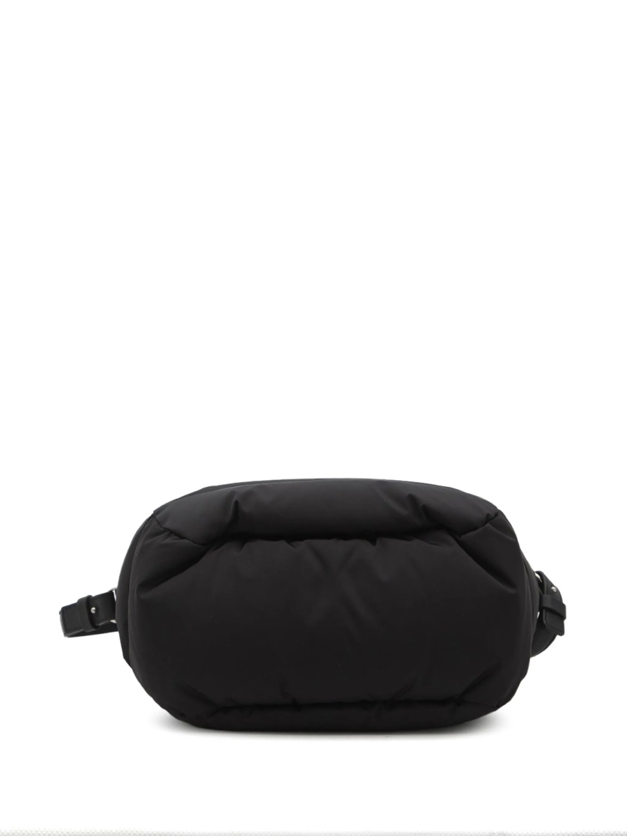 Geanta de mana Moncler neagra din bumbac si piele - Img 2
