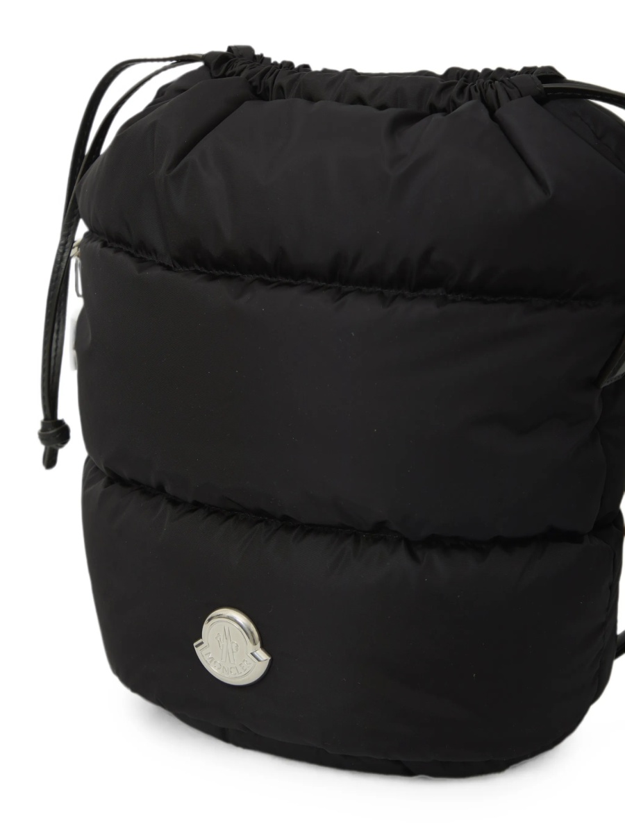 Geanta de mana Moncler neagra din poliamida - Img 4