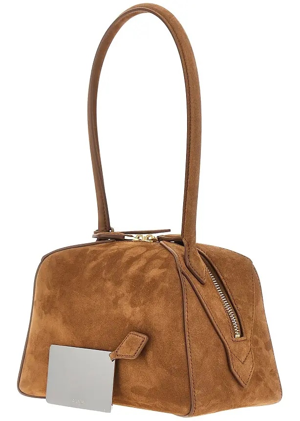 Geanta de mana Nubuck leather small 'Le Bouledogue' bag - Img 2