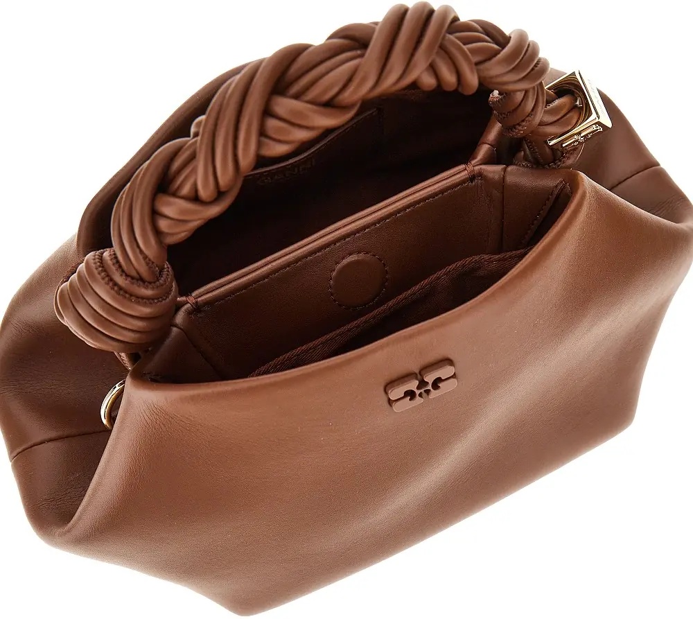 Geanta de mana Recycled leather small 'Bou' bag - Img 3