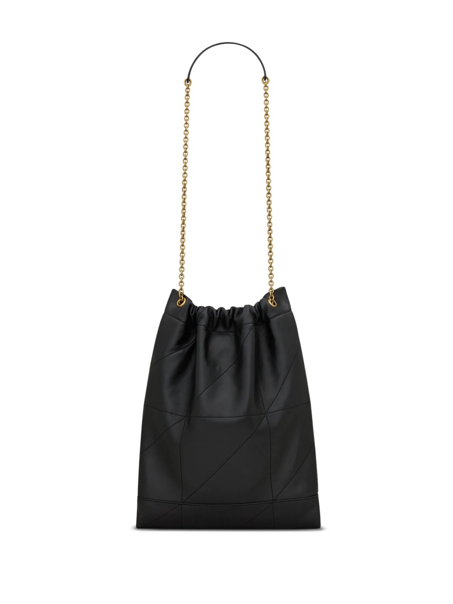 Geanta de mana Saint Laurent neagra din alama si piele - Img 2