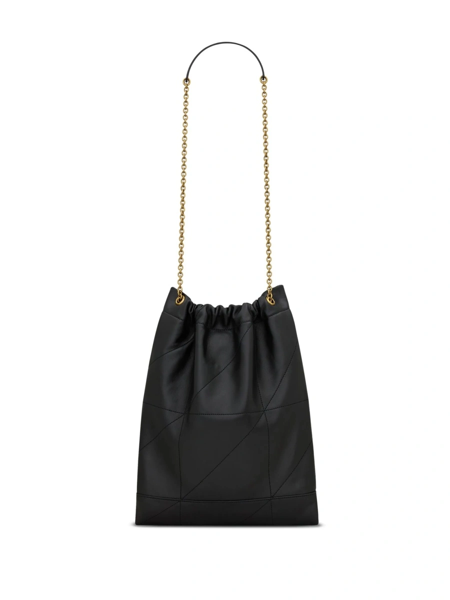 Geanta de mana Saint Laurent neagra din alama si piele - Img 2