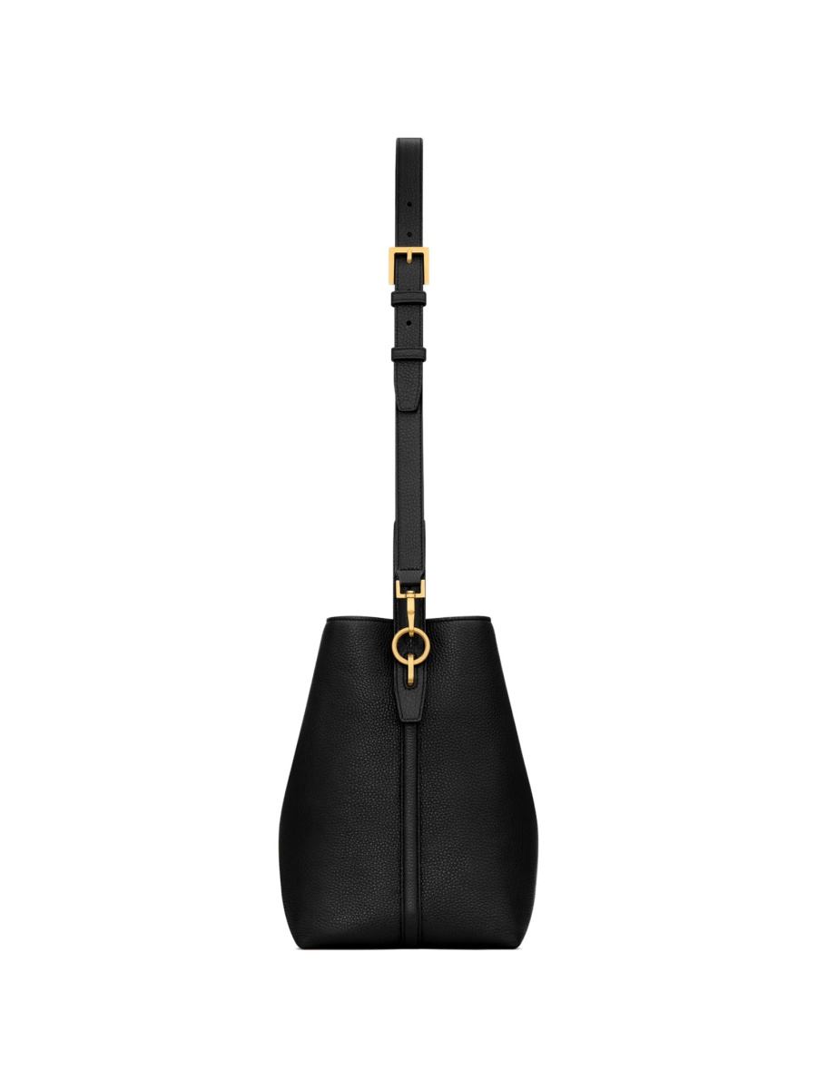 Geanta de mana Saint Laurent neagra din piele - Img 4