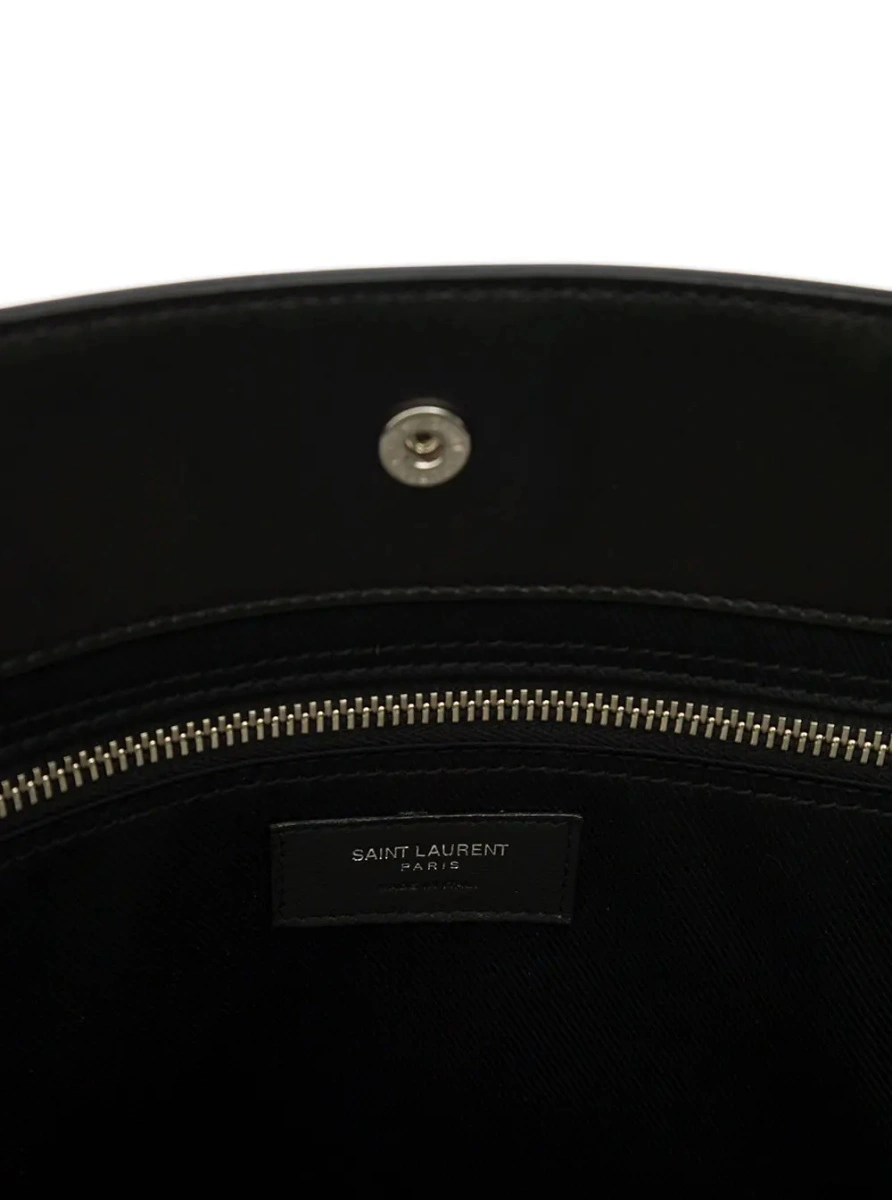 Geanta de mana Saint Laurent neagra din piele - Img 4