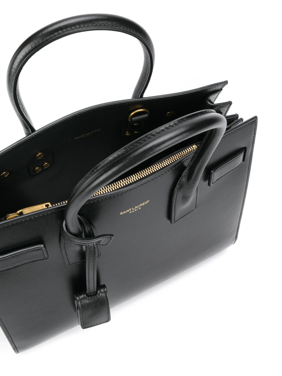 Geanta de mana Saint Laurent Sac De Jour neagra din piele - Img 5