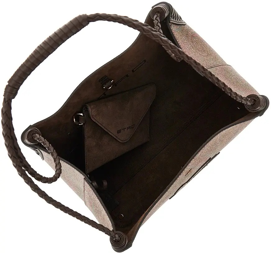 Geanta de mana Small 'Libra' Paisley shopping bag - Img 3