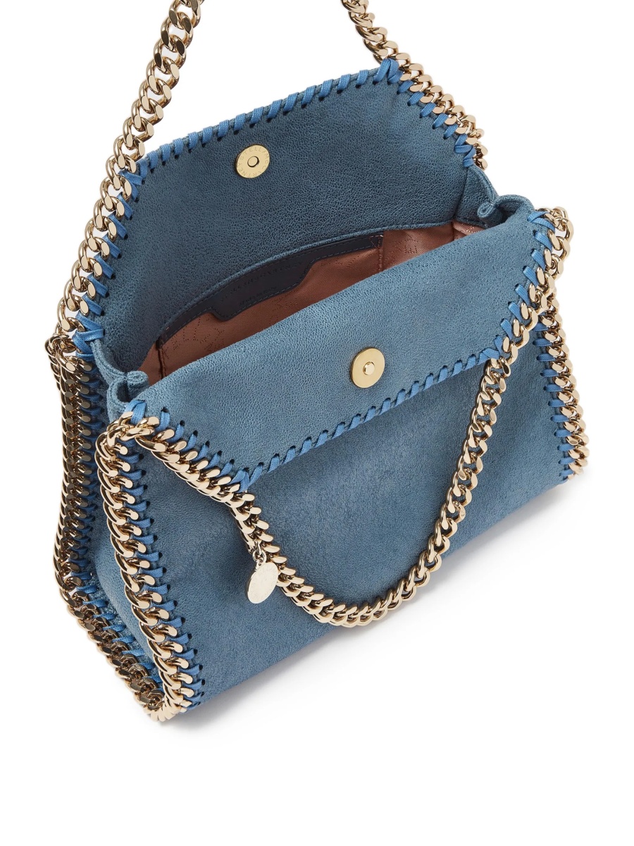 Geanta de mana Stella McCartney falabella albastra din polyester - Img 4
